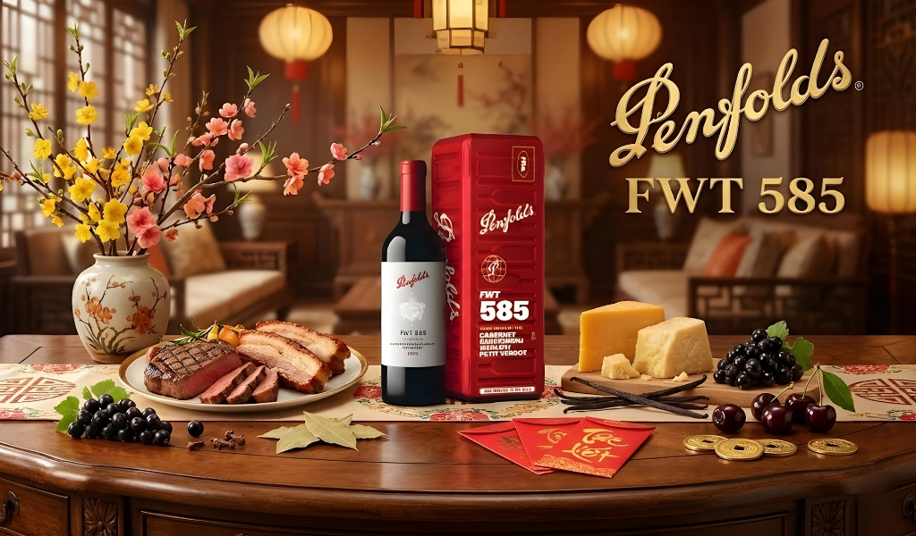 Penfolds French Winemaking Trial 585 Hộp Quà Tết 2026 Hộp Thiếc