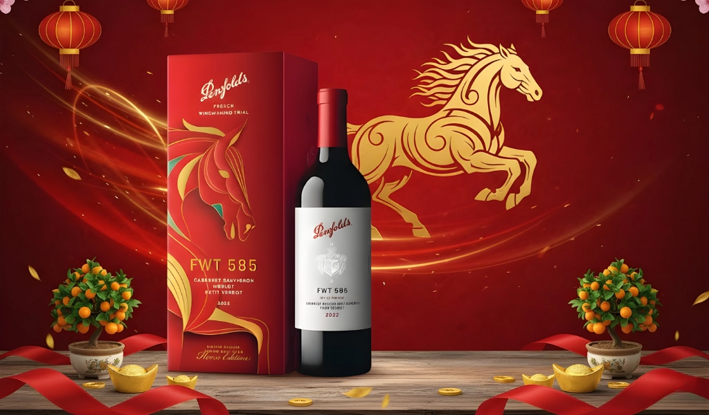Penfolds French Winemaking Trial 585 Hộp Quà Tết 2026 Mượt Mà