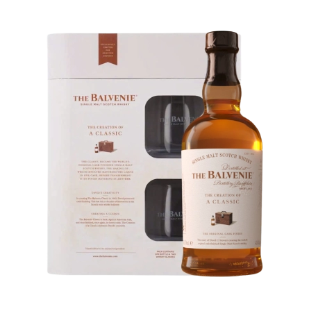 Rượu Whisky Balvenie The Creation of a Classic Phiên Bản Hộp Quà Kèm 2 Ly Cao Cấp