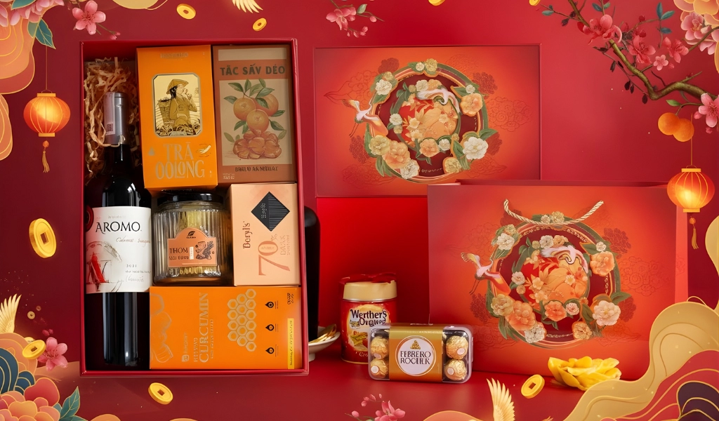 Hộp quà Tết 2026 Set Xuân Hoa 5 Nổi Bật