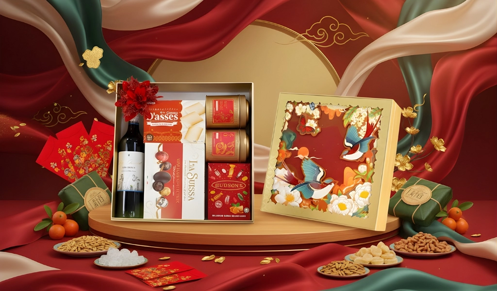 Hộp Quà Tết 2026 Set Nghênh Sắc 2 Quà Biếu