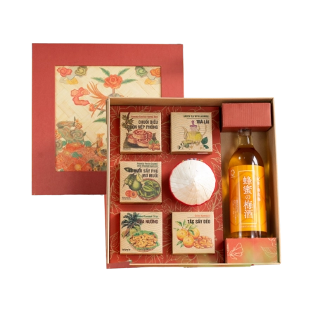 Rượu Mơ Nhật Bản Nakano Umeshu Mitsu Vị Mật Ong Hộp Quà Tết 2026 Set Tết Việt 3
