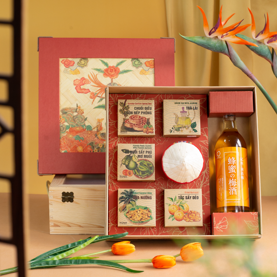 Rượu Mơ Nhật Bản Nakano Umeshu Mitsu Vị Mật Ong Hộp Quà Tết 2026 Set Tết Việt 3