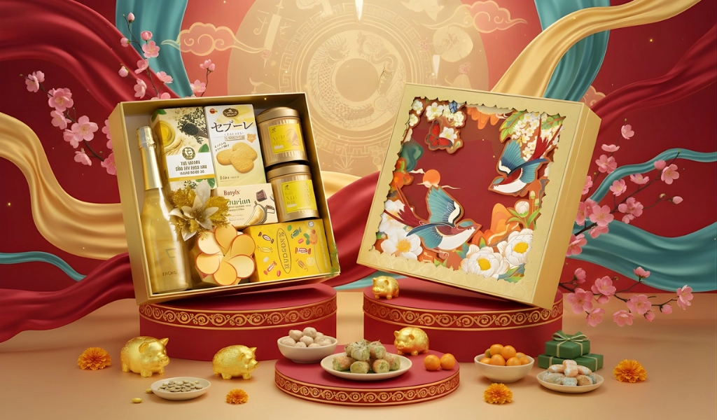Hộp Quà Tết 2026 Set Nghênh Sắc 4 Cân Bằng