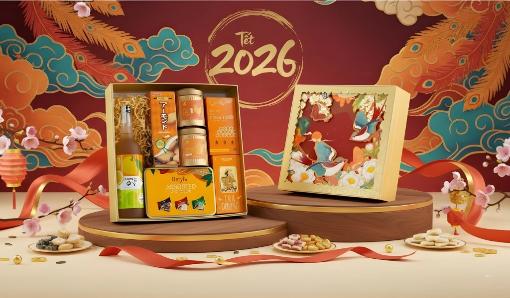 Hộp Quà Tết 2026 Set Nghênh Sắc 6 Trân Trọng