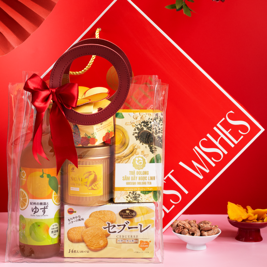 Rượu Mơ Nhật Bản Nakano Umeshu Yuzu Vị Chanh Nhật Hộp Quà Tết 2026 Set An Nhiên 3