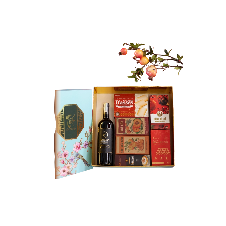  Rượu Vang Đỏ Dogma Reservado Hộp Quà Tết 2026 Set Tết An Khang 2