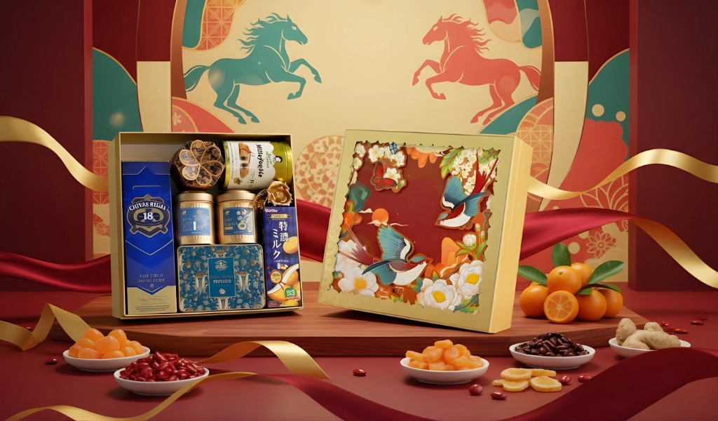 Hộp Quà Tết 2026 Set Nghênh Sắc 9 Uy Tín