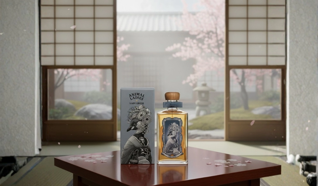 Rượu Whisky Nagahama 4 Year Old 2019 Bottled 2023 Animal Ladies Grebe