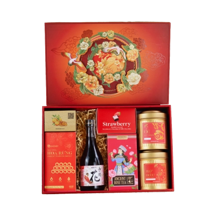 Rượu Sake Nishino Seki Hana Hộp Quà Tết 2026 Set Xuân Hoa 3