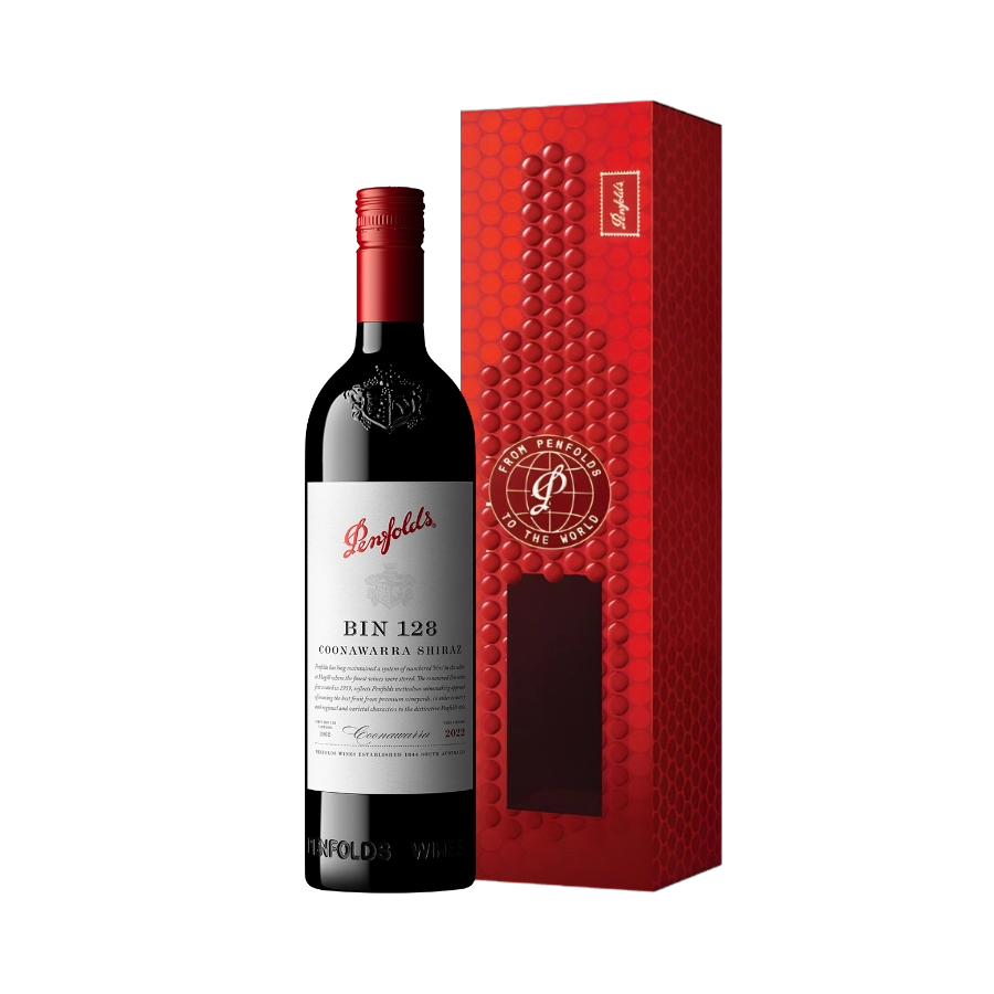 Rượu Vang Đỏ Úc Penfolds Bin 128 Hộp Quà Tết 2026