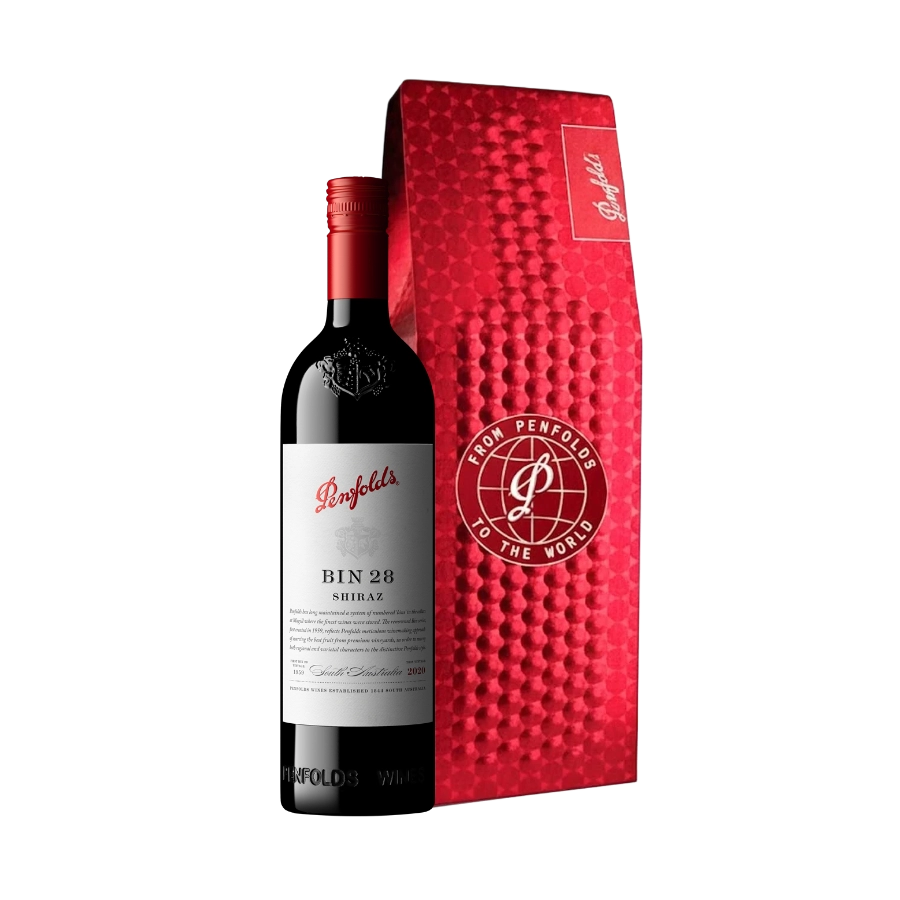 Rượu Vang Đỏ Úc Penfolds Bin 28 Hộp Quà Tết 2026