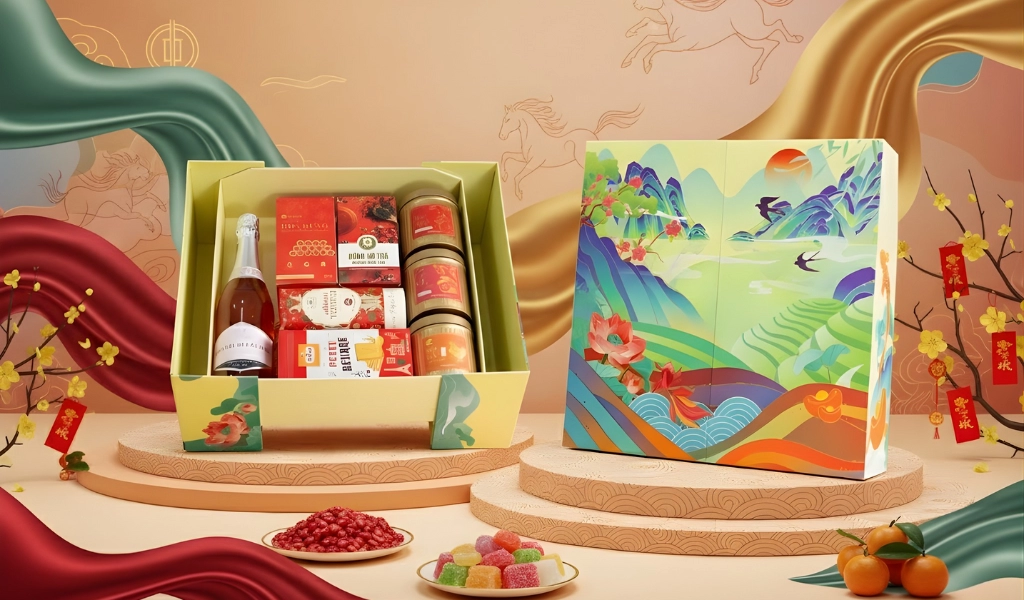 Hộp Quà Tết 2026 Set Tinh Hoa Hội Tụ 1 May Mắn