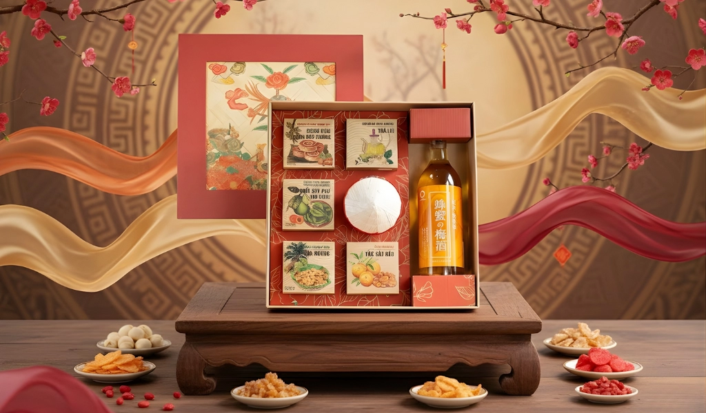 Hộp Quà Tết 2026 Set Tết Việt 3 Sung Túc