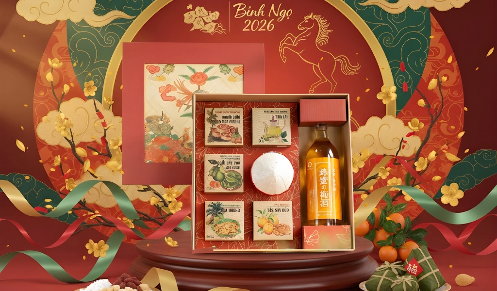 Hộp Quà Tết 2026 Set Tết Việt 3 Độc Đáo