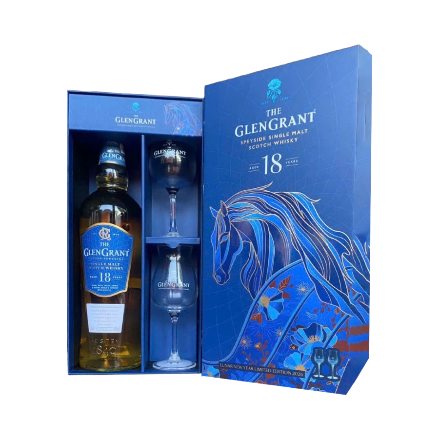 Rượu Whisky Glen Grant 18 Year Old Year Of Horse Hộp Quà Tết 2026
