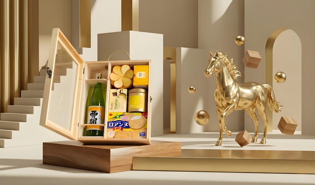 Rượu Sake Nishino Seki Junmaishu Hộp Quà Tết 2026 Set Mộc Xuân 2