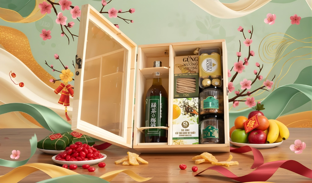 Hộp Quà Tết 2026 Set Mộc Xuân 3 Thanh Tao