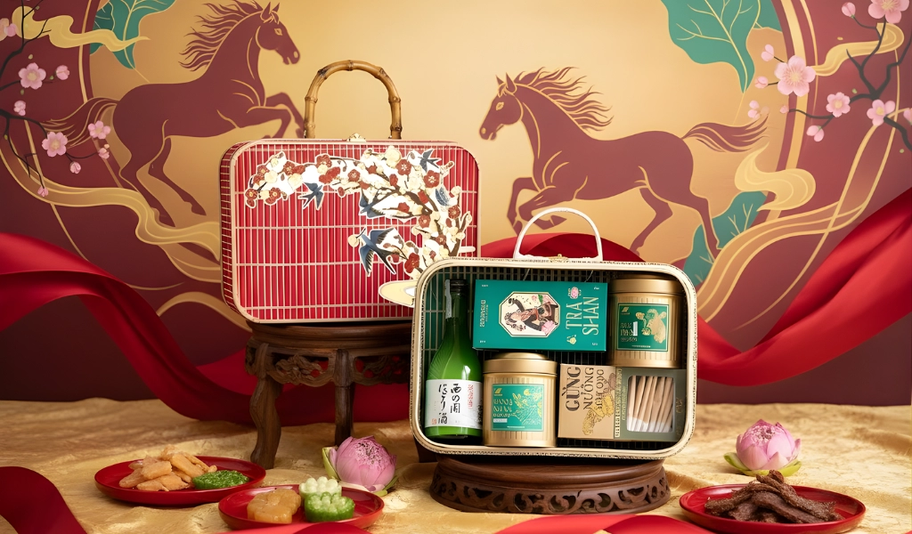 Hộp Quà Tết 2026 Set Mây Xuân 2 Nhẹ Nhàng