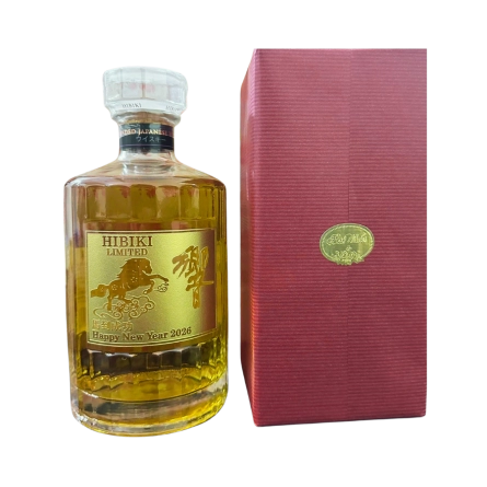 Rượu Whisky Nhật Hibiki Harmony Phiên Bản Tết Bính Ngọ 2026 'Mã Đáo Thành Công' (Khắc Laser Nhũ Vàng)