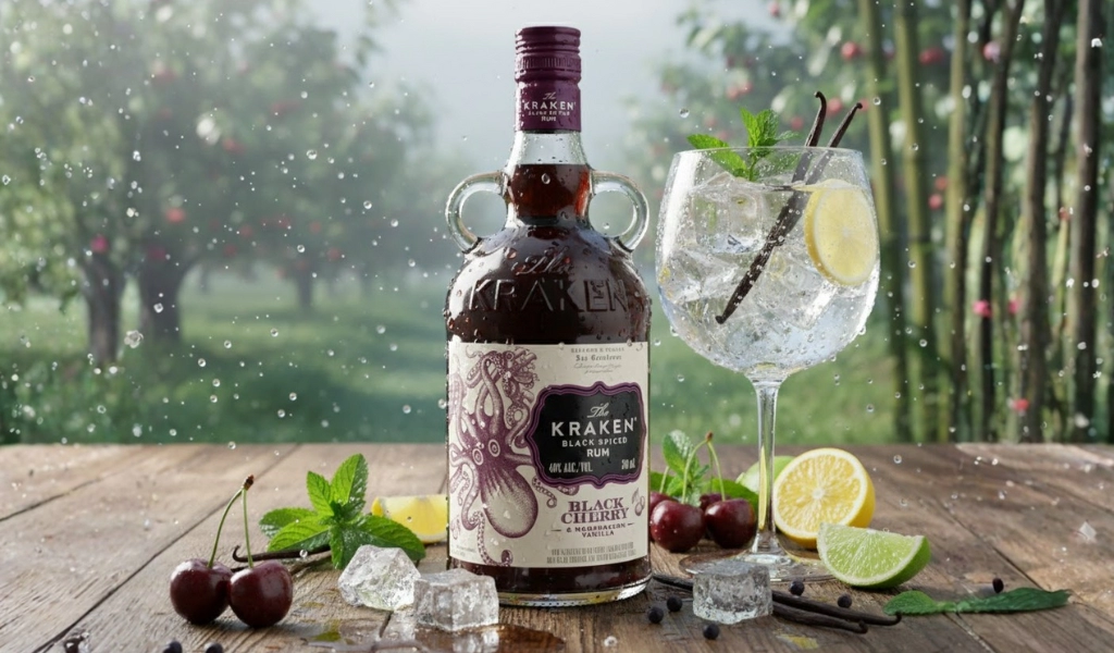 Rượu Rum Kraken Spiced Black Cherry & Madagascan Vanilla