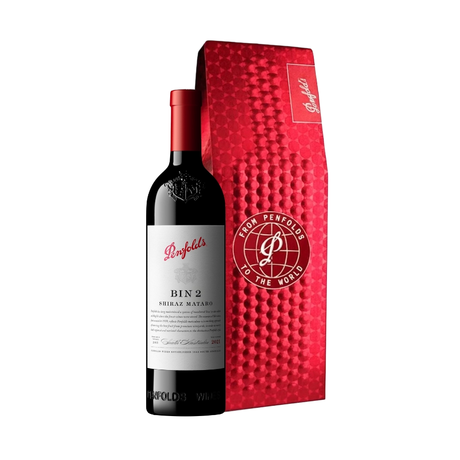Rượu Vang Đỏ Úc Penfolds Bin 2 Hộp Quà Tết 2026