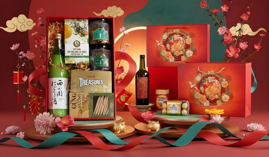 Hộp Quà Tết 2026 Set Xuân Hoa 6 Hài Hòa