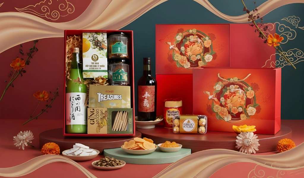 Hộp Quà Tết 2026 Set Xuân Hoa 6 Dồi Dào
