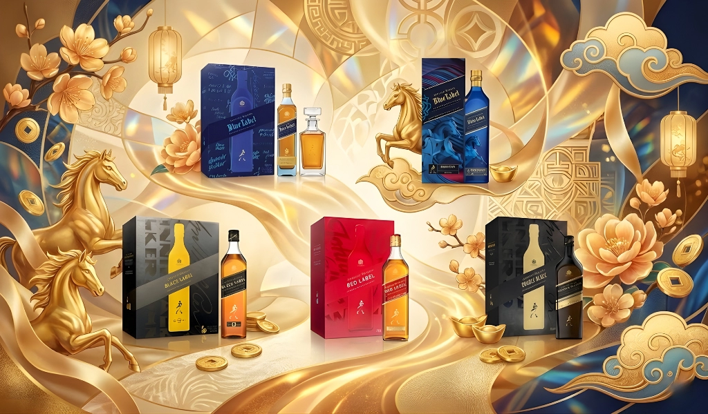 Hộp Quà Tết Johnnie Walker  Năm Bính Ngọ