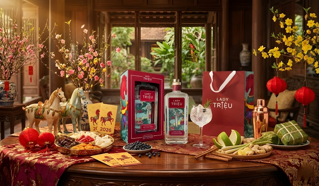 Lady Triệu Gin Hộp Quà Tết 2026