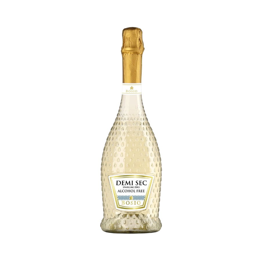 Rượu Sparkling Ý Bosio Zero Demi Sec White Alcohol Free