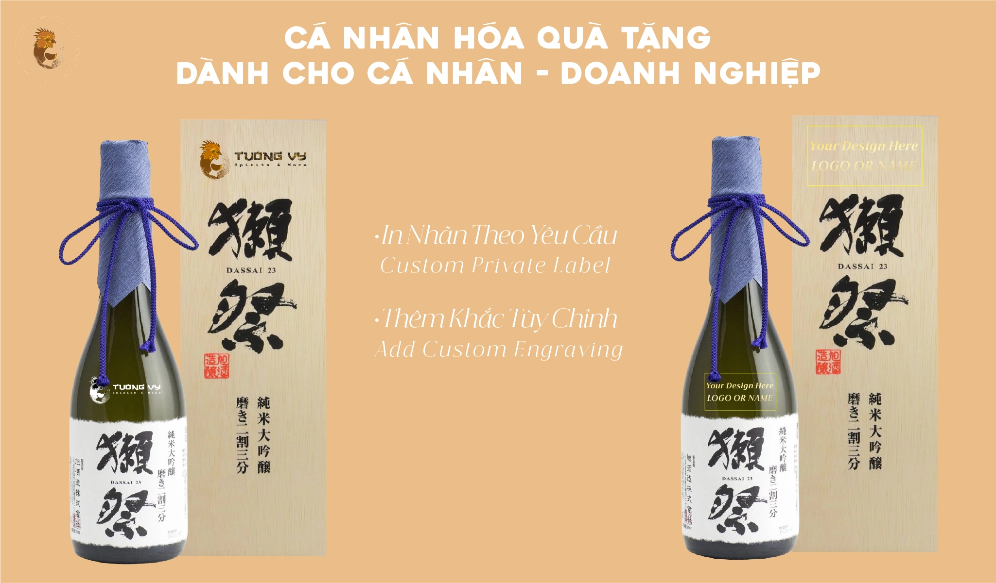 Rượu Sake Khắc Tên Chất Lượng