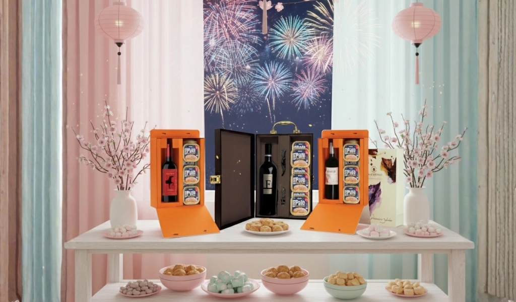  Set Rượu Vang Làm Quà Biếu Tết 2026