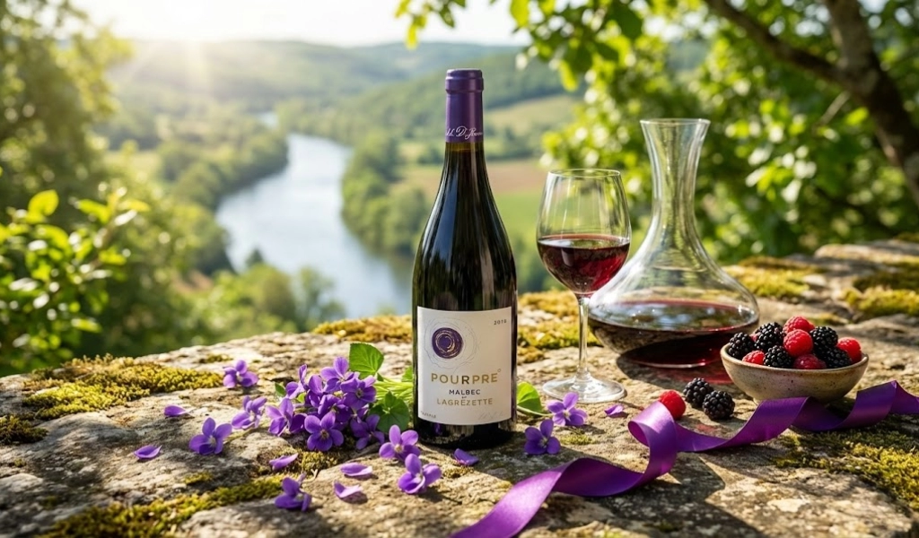 Rượu Vang Đỏ Pháp Pourpre Malbec By Lagrezette