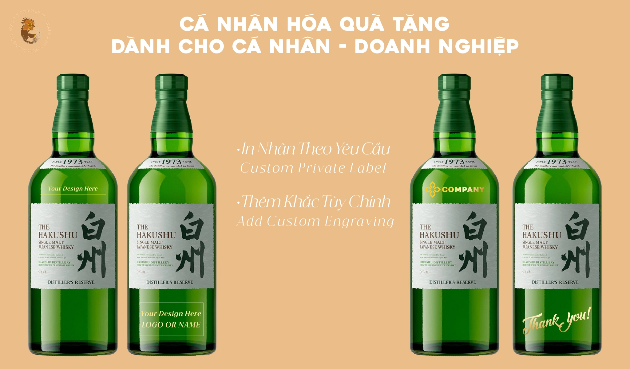 Tem Nhãn Rượu Tùy Chỉnh Giá Tốt