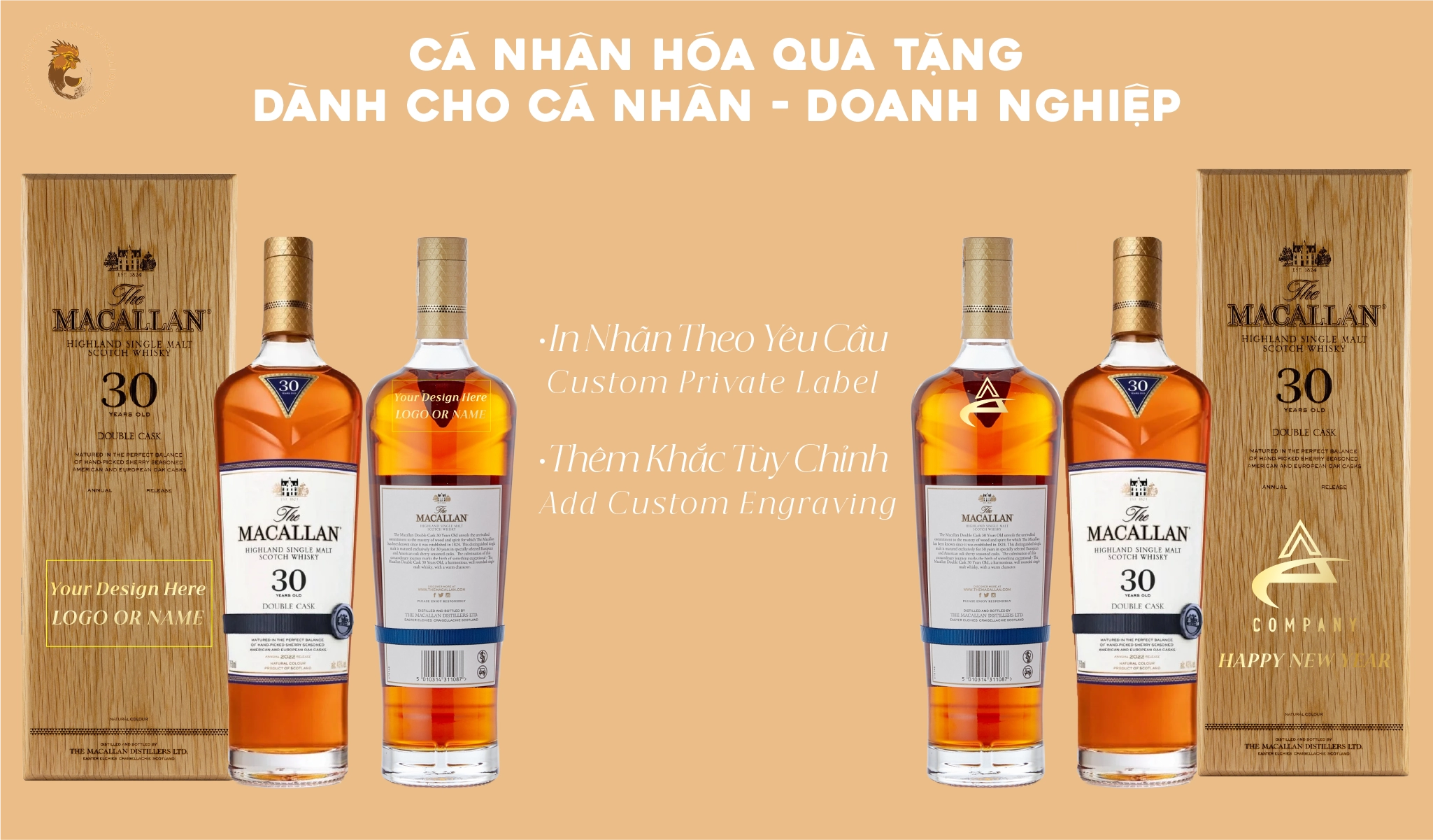 Tem Nhãn Rượu Tùy Chỉnh Hoàn Hảo