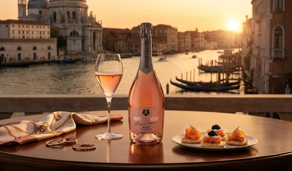 Rượu Sparkling Ý Montelvini Collezione Promosso Spumante Rose Dolce