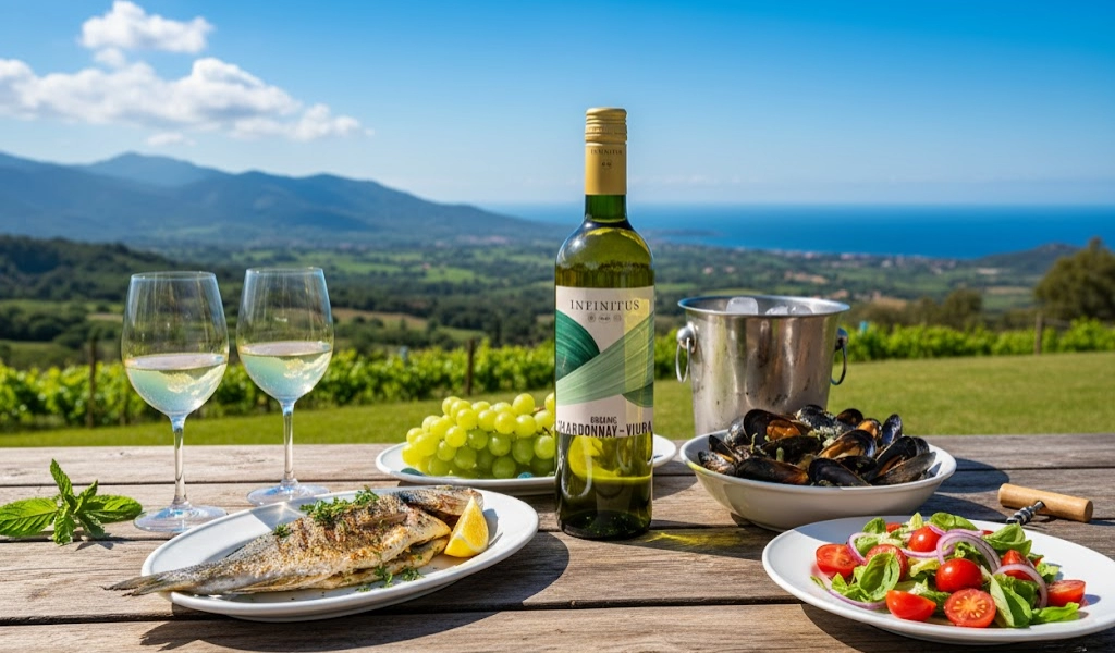 Infinitus Organic Chardonnay Viura Organic Dịu Nhẹ