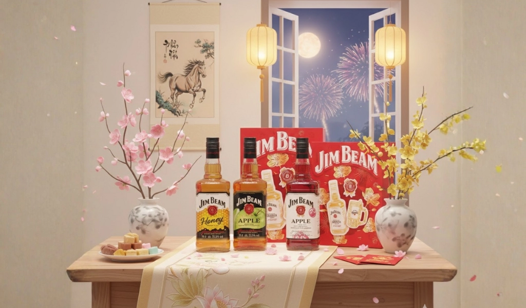 Jim Beam Hộp Quà Tết 2026 Ngọt Ngào Trọn Vị Hương Xuân