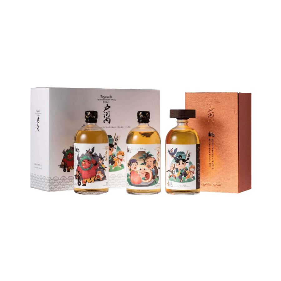 Rượu Whisky Nhật Togouchi Momotaro Special Limited Edition Set 3 Chai