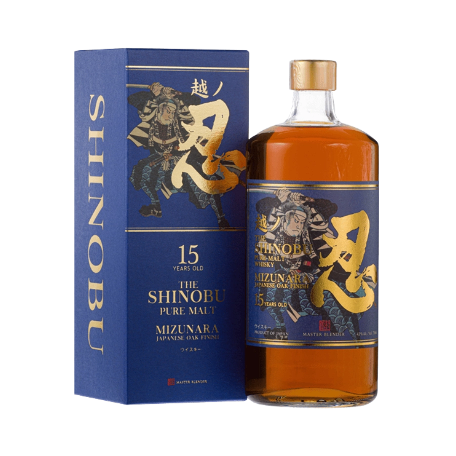 Rượu Whisky Nhật Shinobu 15 Year Old Pure Malt Mizunara Oak Finish