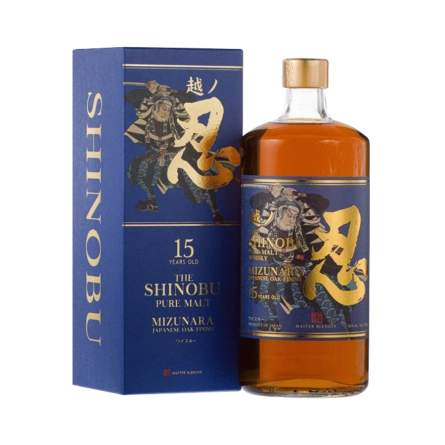 Rượu Whisky Nhật Shinobu 15 Year Old Pure Malt Mizunara Oak Finish
