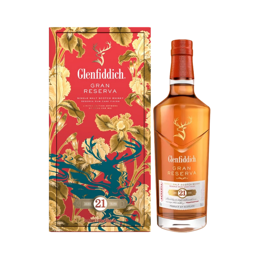 Rượu Whisky Glenfiddich 21 Year Old Gran Reserva Hộp Quà Tết 2026