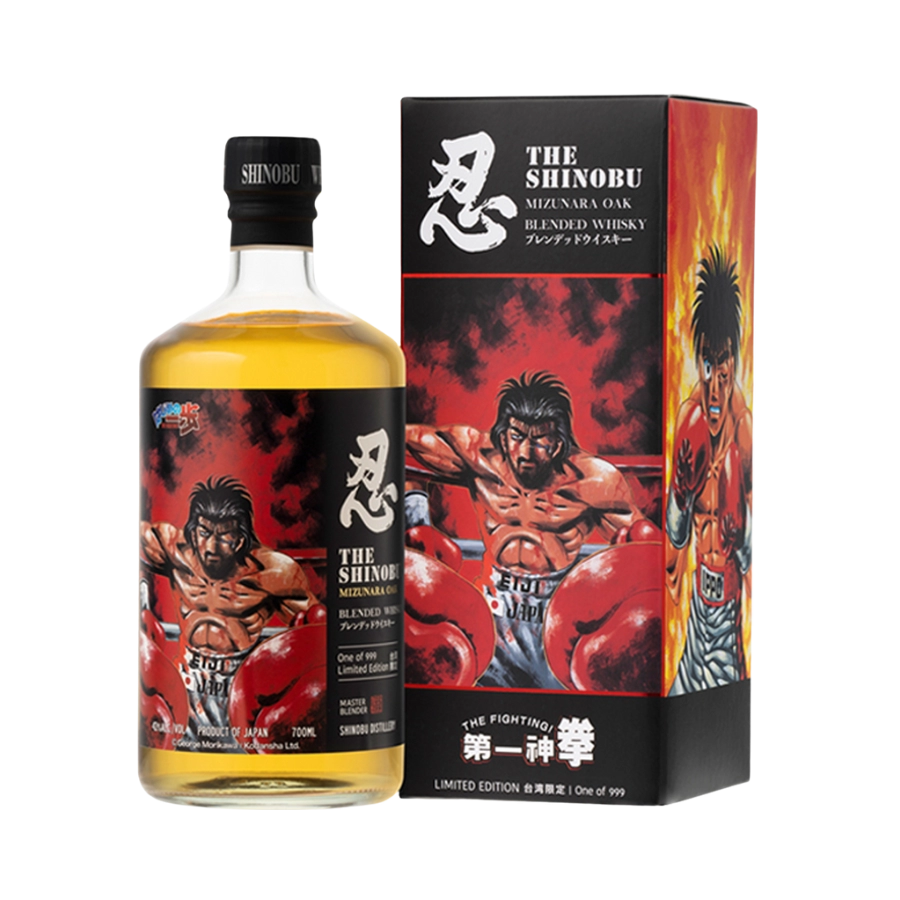 Rượu Whisky Nhật Shinobu Blended Mizunara Oak Finish - Hajime No Ippo Second Edition #1