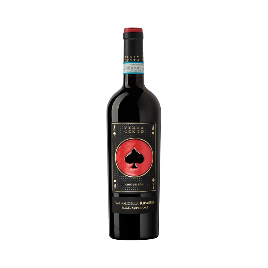 Rượu Vang Đỏ Ý Cinquesegni 4 Cento Valpolicella Ripasso DOC Superiore