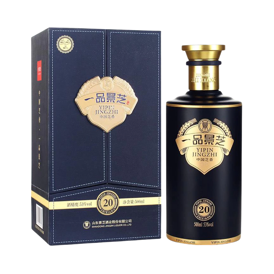 Rượu Cảnh Chi - Nhất Phẩm Chi Hương 20 Năm (53% / 500ml) / 一品景芝 芝香 20年 / Yipin Jingzhi Sesame Aroma 20 Year Old