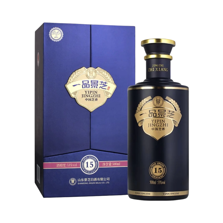 Rượu Cảnh Chi - Nhất Phẩm Chi Hương 15 Năm (53% / 500ml) / 一品景芝 芝香 15年 / Yipin Jingzhi Sesame Aroma 15 Year Old