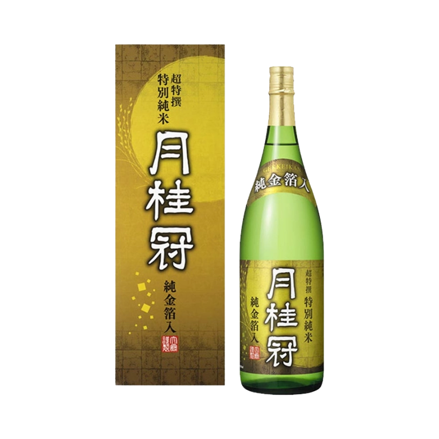 Rượu Sake Nhật Gekkeikan Tokubetsu (có vảy vàng 24k) 