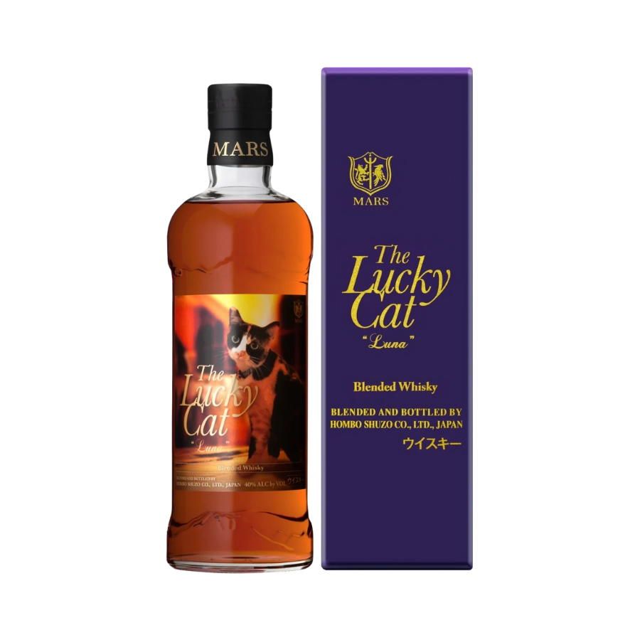 Rượu Whisky Nhật Mars The Lucky Cat 'Luna' Blended Whisky