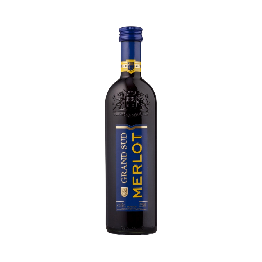 Rượu Vang Đỏ Pháp Grand Sud Merlot Pays DOC IGP 2023 1L